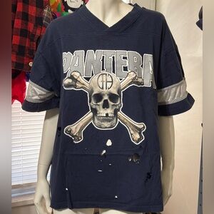 Vintage Pantera DISTRESSED Grunge Metal 90s Band Jersey 24x27 Large T Shirt